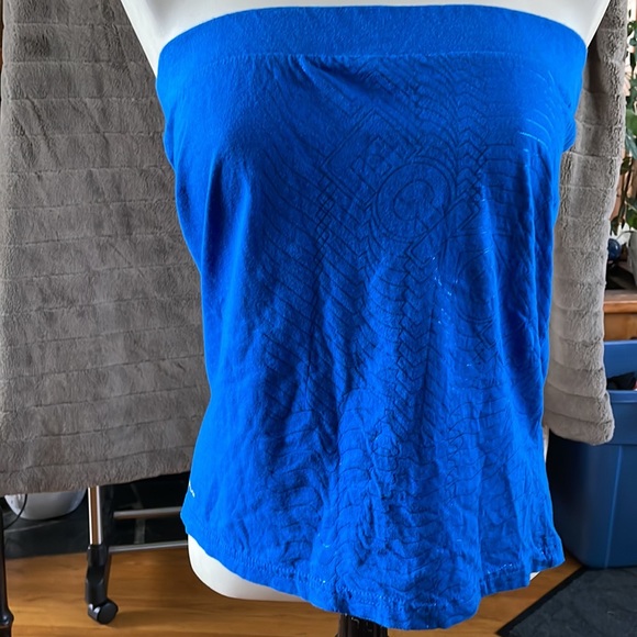 Electric Blue And Metallic Blue Ecko Red NYC Tube Top - Picture 2 of 4